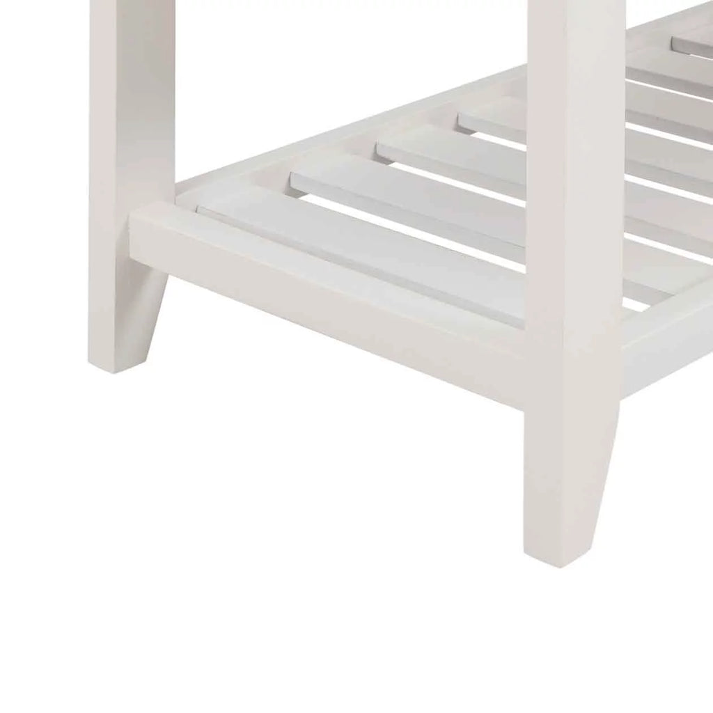 Wood Storage Bench with Cushion and 2 Drawers L323