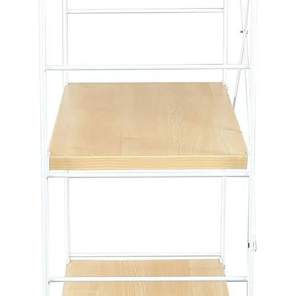 4 Shelves Bookcase with Steel Frame V4592