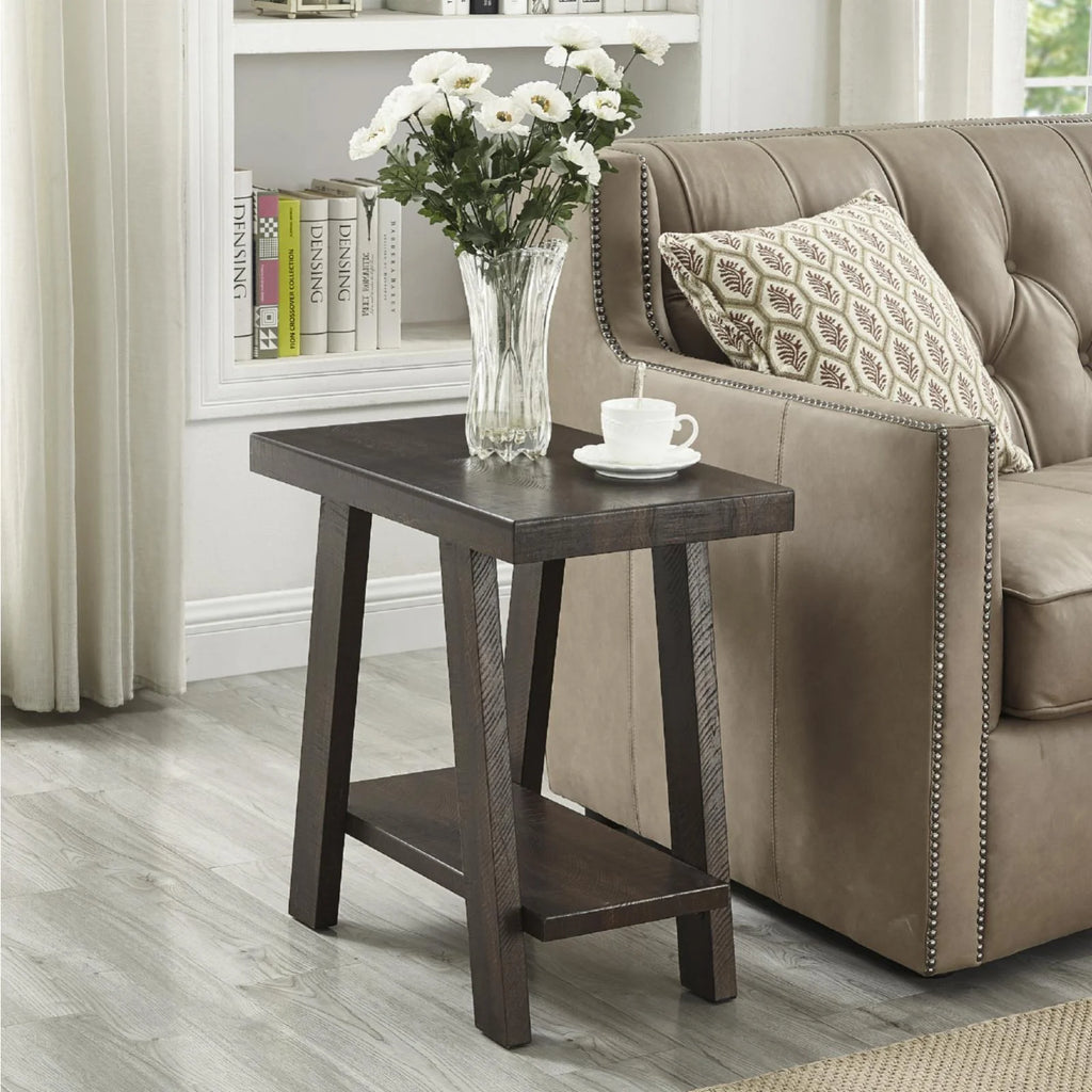 Wood Shelf End Table S30496