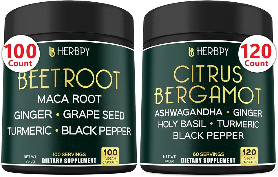 Beet Root Capsules & Citrus Bergamot Supplement N453