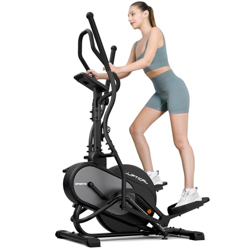 3-in-1 Elliptical Exercise Machine with 16 Levels Resistance F5869