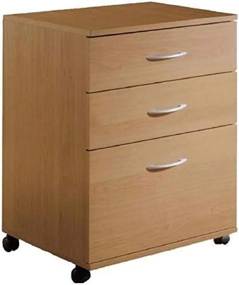 3 Drawer Wood Filing Cabinet W2619