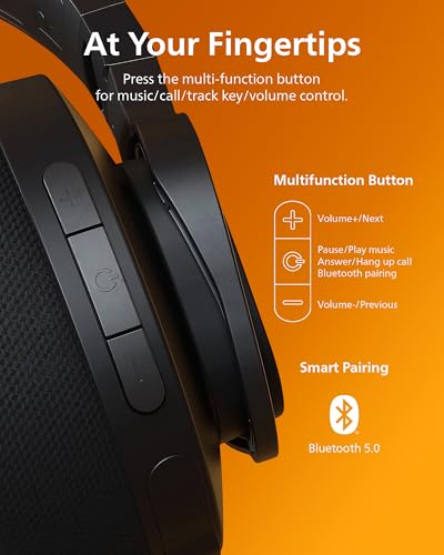 Wireless Over-Ear Bluetooth Headphones with Noise Canceling N257