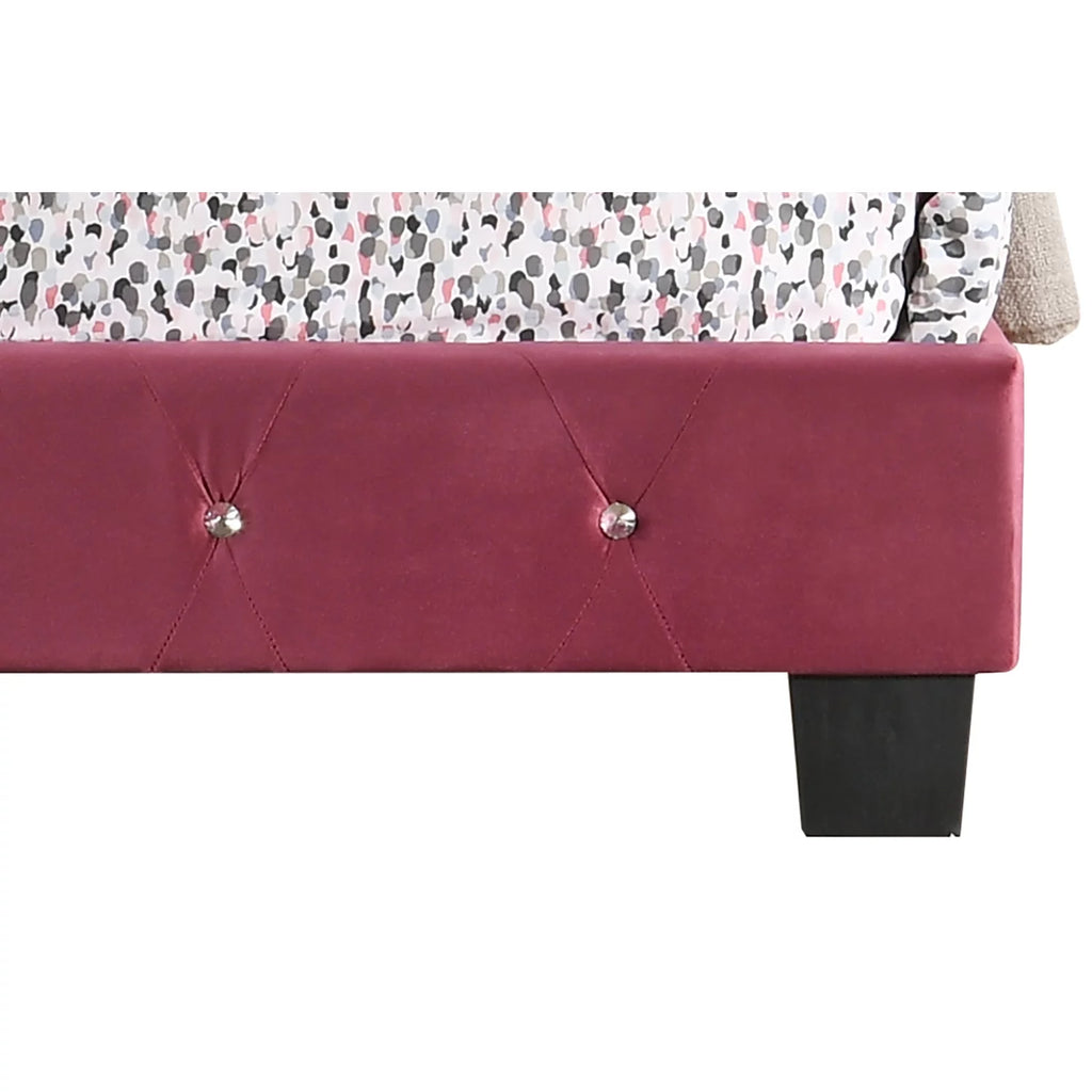 Velvet Upholstered King Bed J9032