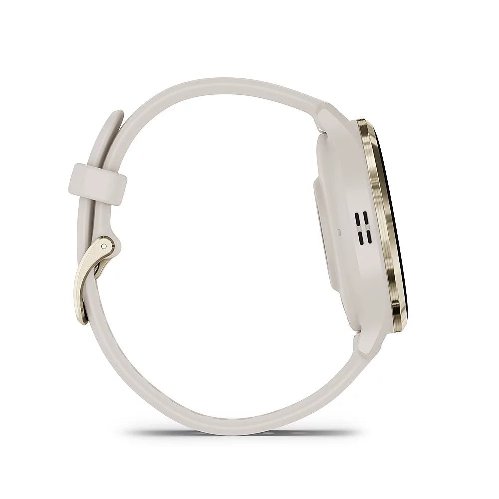 Gold Steel Bezel Ivory Case 41mm Health Fitness GPS Smartwatch H11478