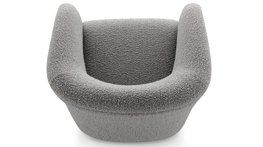 Dark Grey Polyester Loveseat with Side Bags O7678