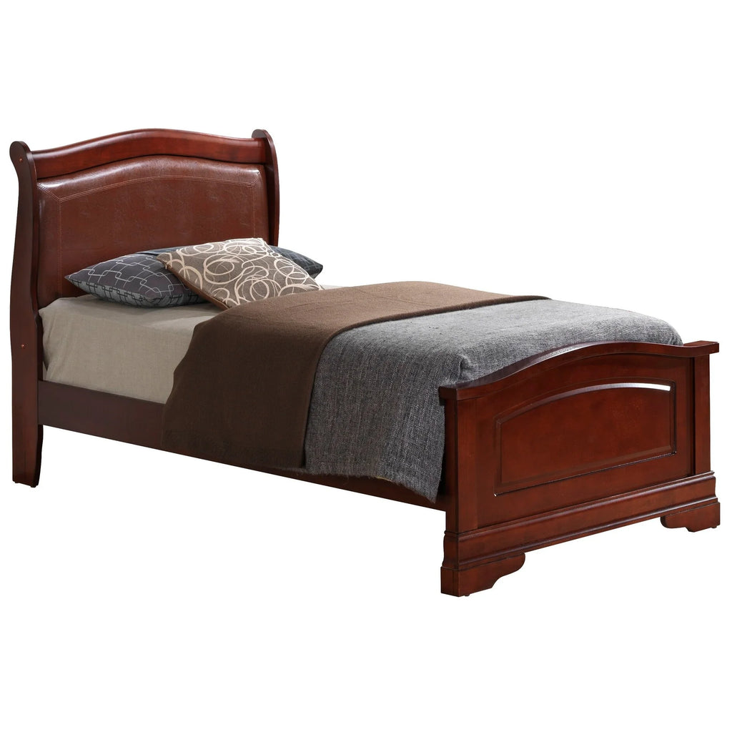 King Panel Bed in Cappuccino A515