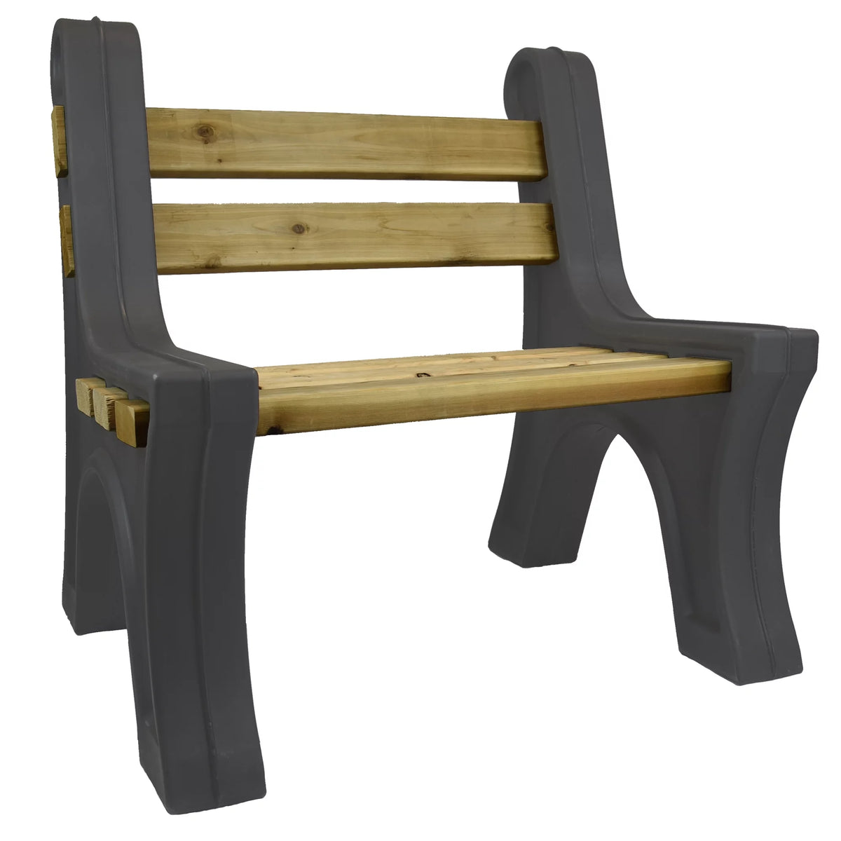 Lightweight Indoor or Outdoor Bench Ends Graphite V699899