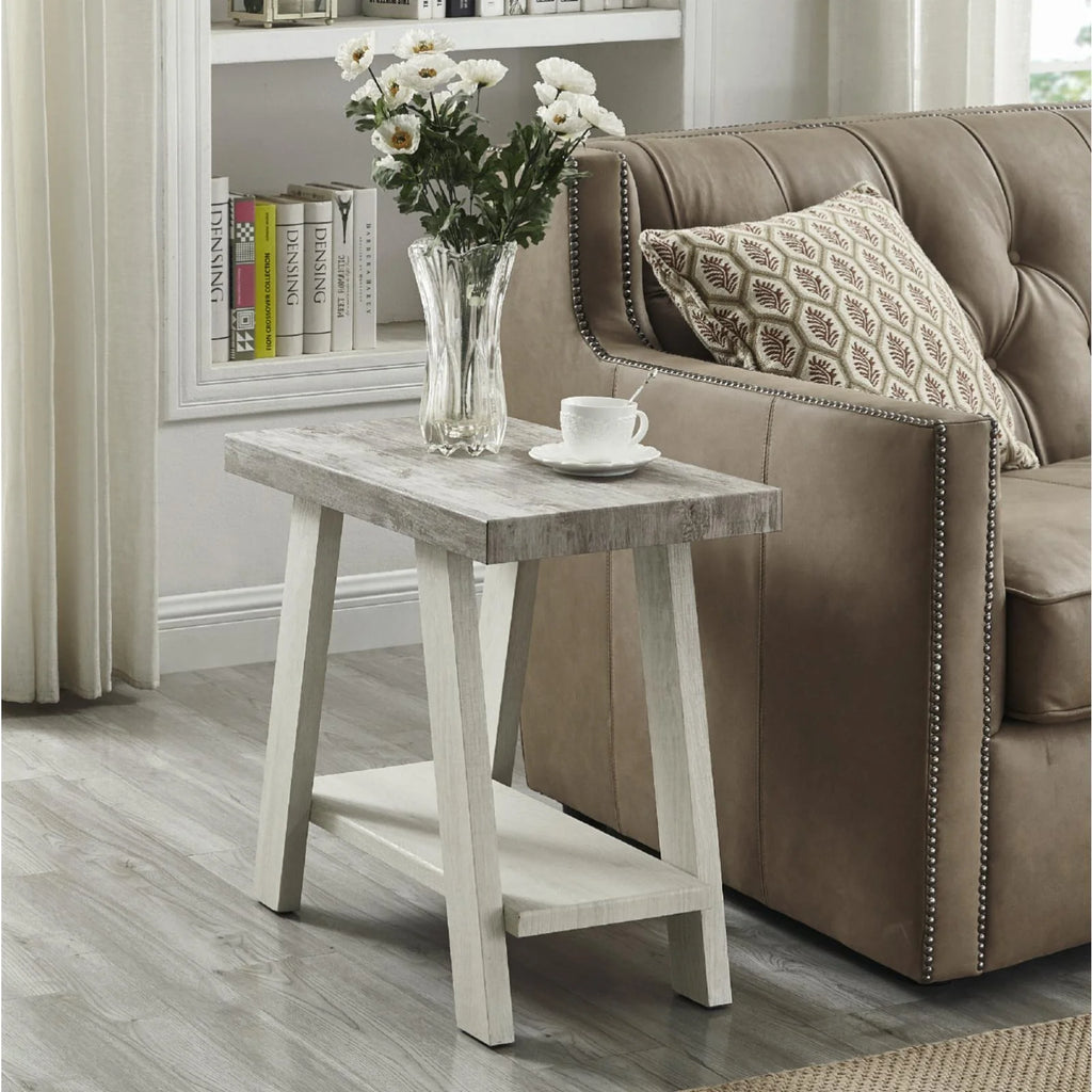 Wood Shelf End Table S30496