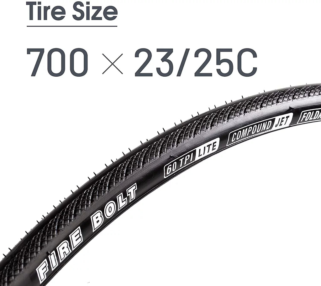 20 PACK 700x25c Foldable 60 TPI Road Bike Tire A393