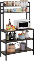 5 Tier Kitchen Microwave Oven Stand with Hutch U95103