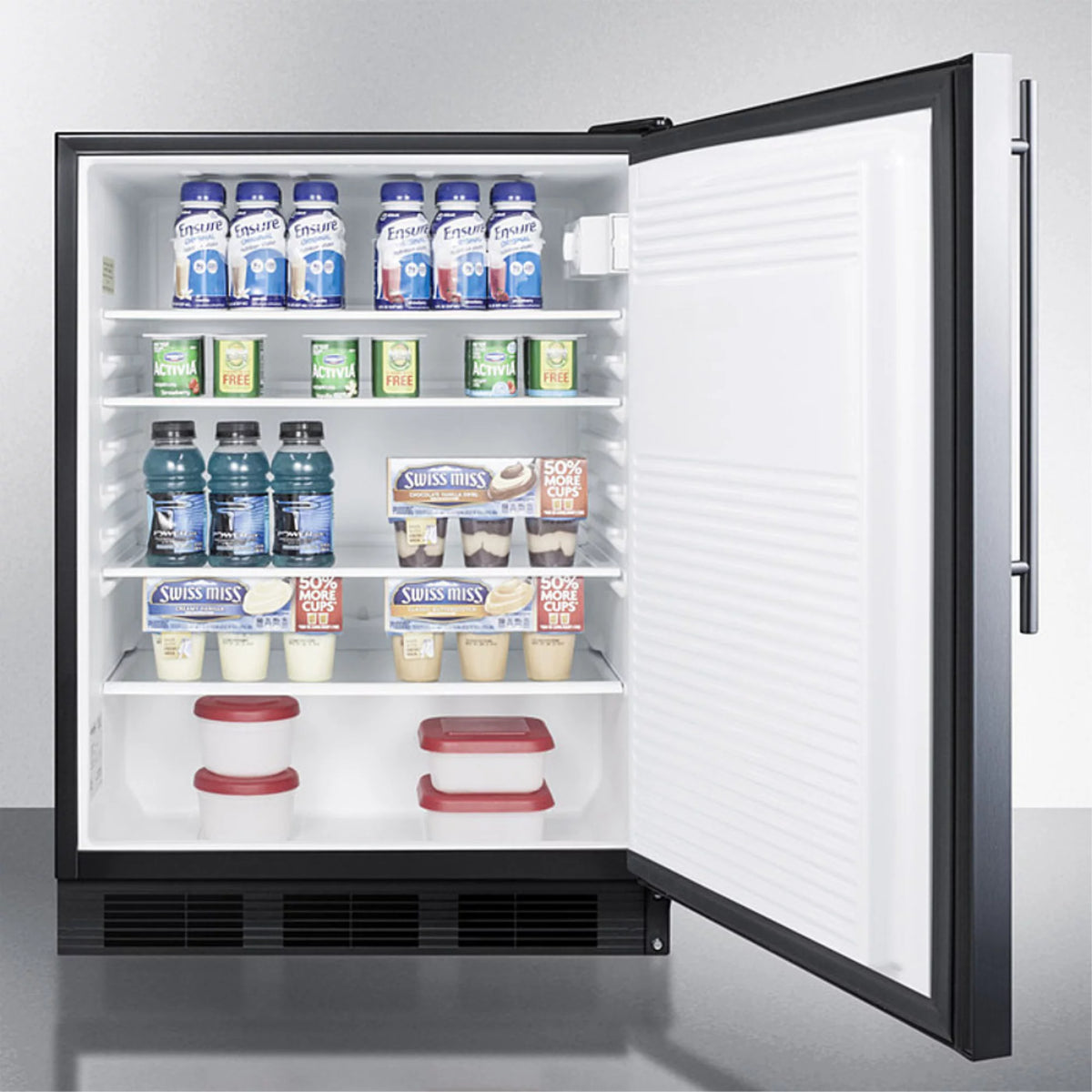 Black Built-In Undercounter All-Refrigerator C367