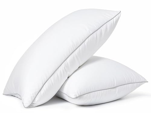 King Size Bed Pillows Set of 2 White Y36684