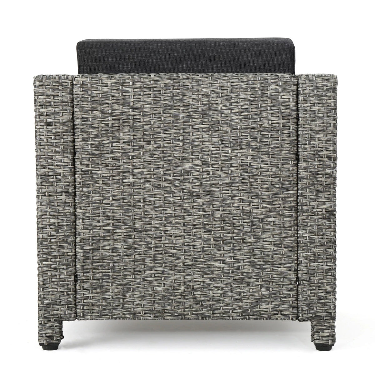 Outdoor Wicker Club Chair with Cushions M828402