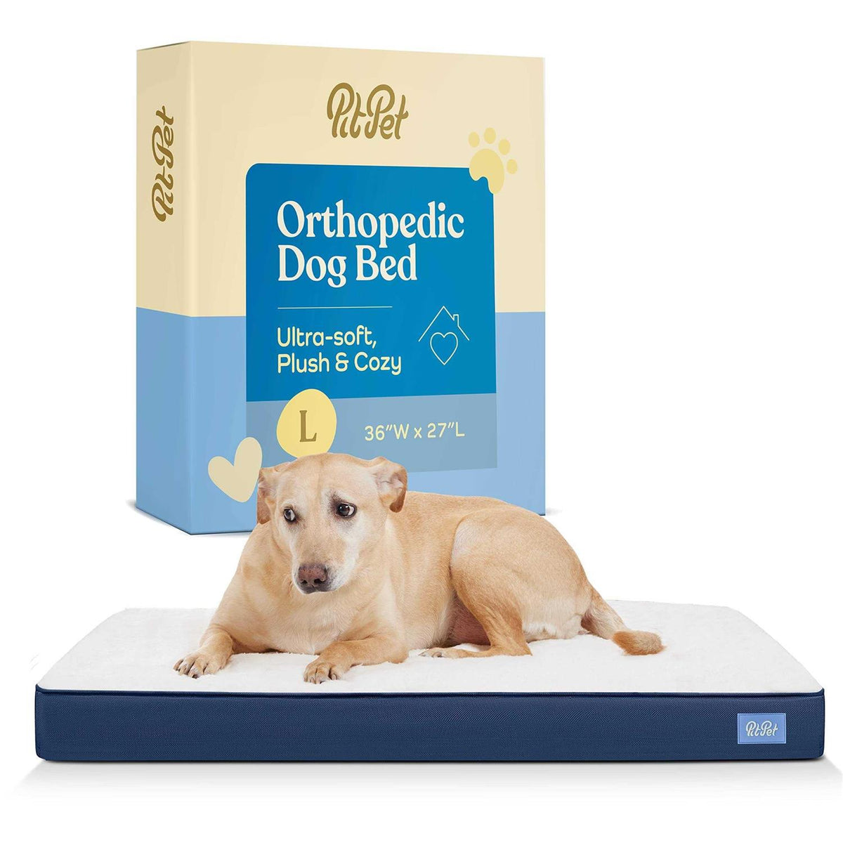 Orthopedic Large Dog Bed with Sherpa Top M9126