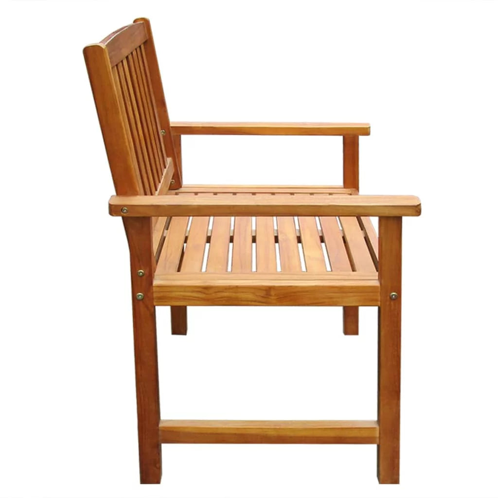 Black Solid Acacia Wood Dining Chairs Set of 2 F417
