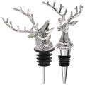 Deer Head Wine Pourer and Stopper with Silicone Rubber Fitting W52165