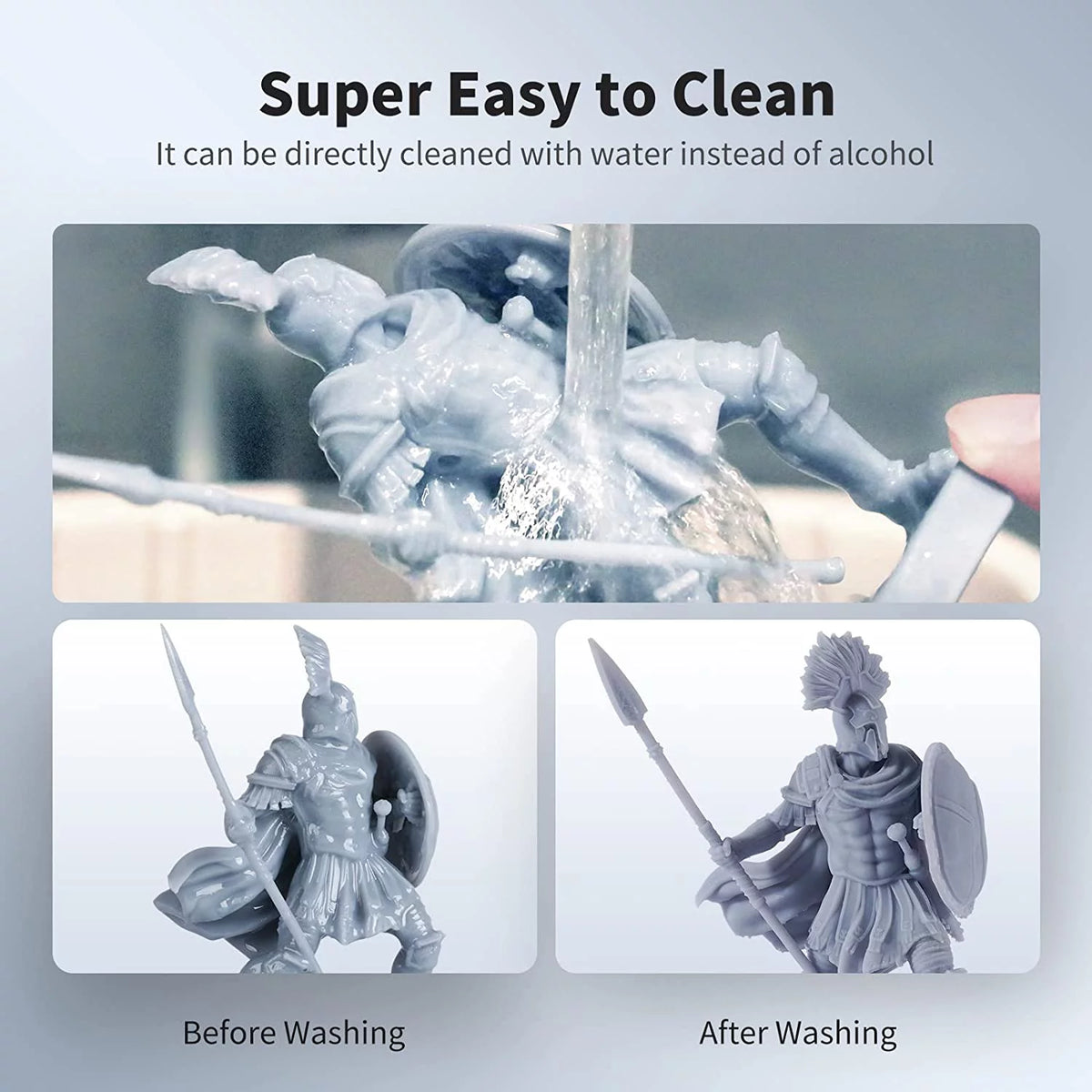 Water Washable 405nm UV-Curing 3D Printer Resin 5KG V397