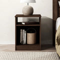 Dark Walnut Open Shelf Nightstand F40722