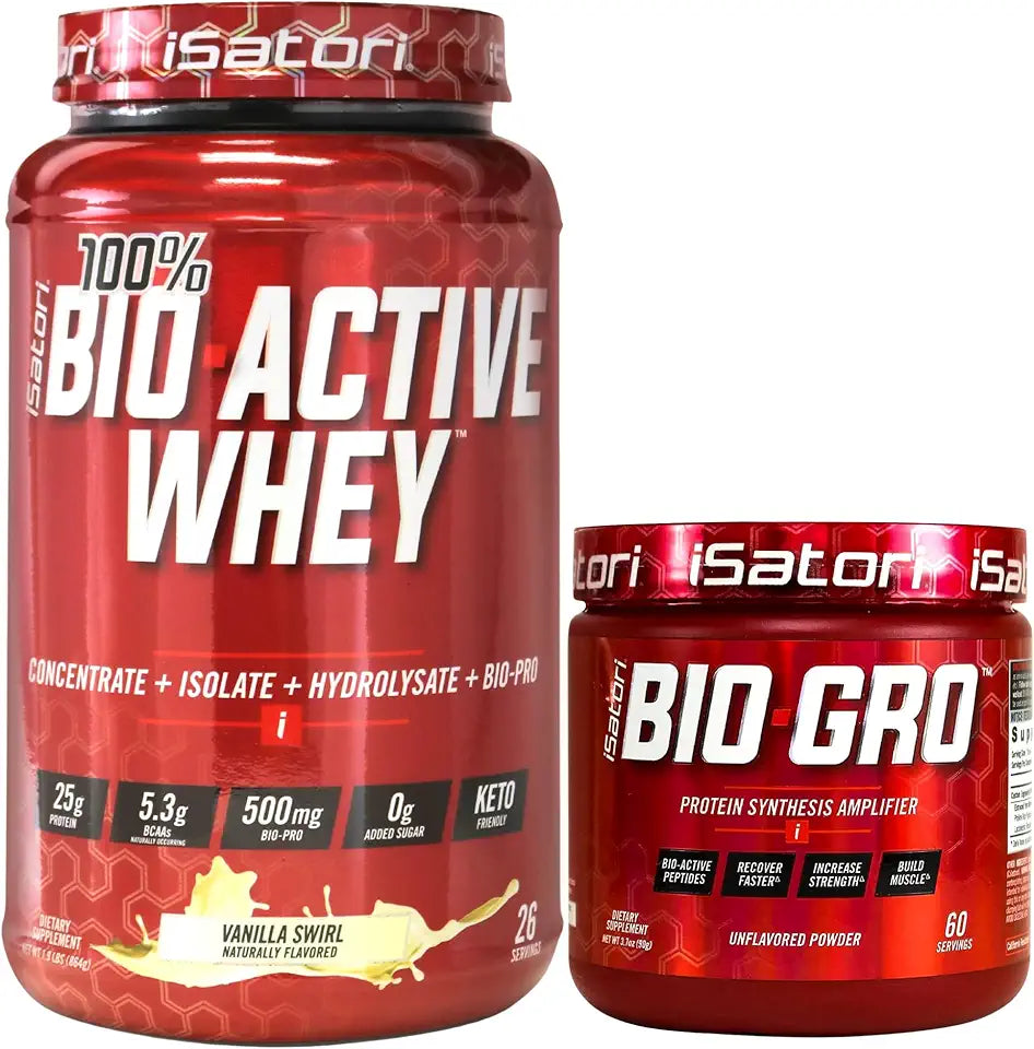Vanilla Ice Cream 60 Servings & Unflavored Whey Protein Powder 30 Servings X69468