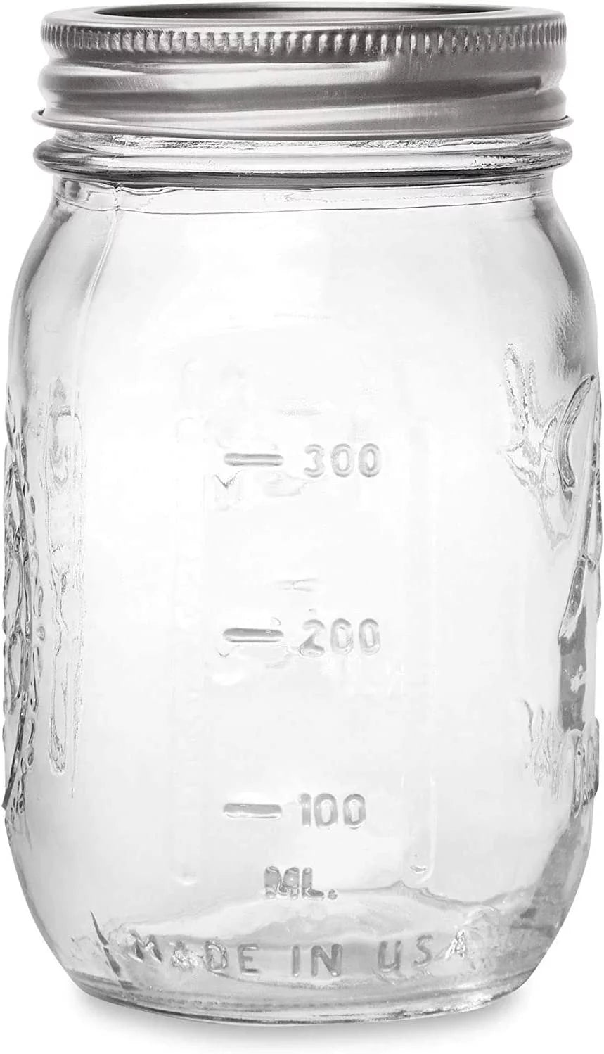 16-oz Mason Jar with Lids and Bands Pack of 24 U879005
