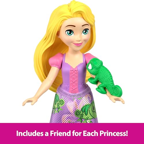 Disney Princess & Friends Set with 5 Posable Small Dolls & 5 Friend Figures M3076