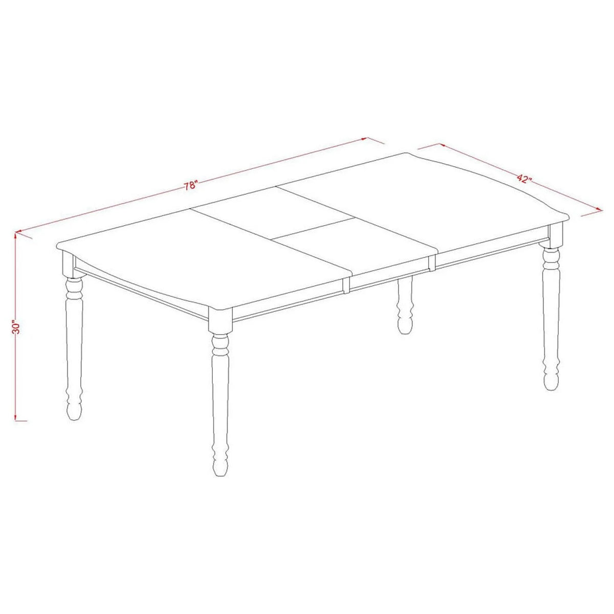 9 Pc Dining Set with Rectangle Table and 8 Chairs D590