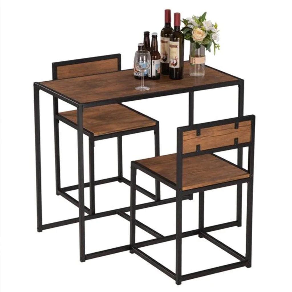 Wood Breakfast Table and Chair Three-Piece R7446