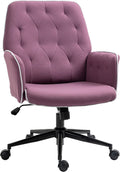 Purple Tufted Spandex Office Desk Chair with Adjustable Height B43596