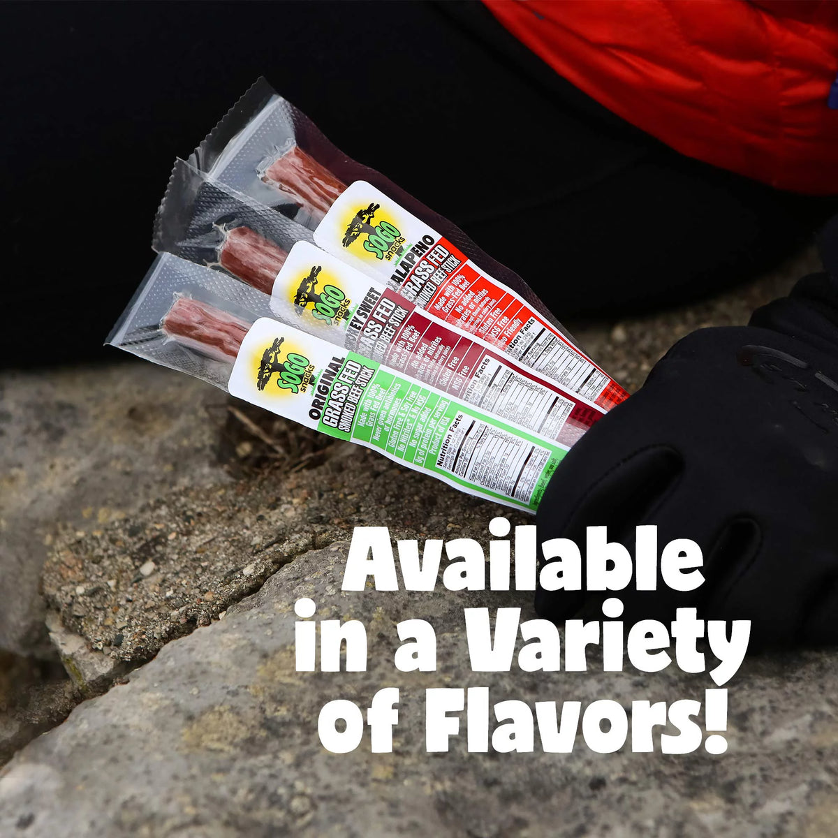 No Sugar 100% Grass-fed Beef Sticks 1-oz 72 Ct R24672