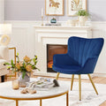 Blue Velvet Upholstered Accent Chair U975