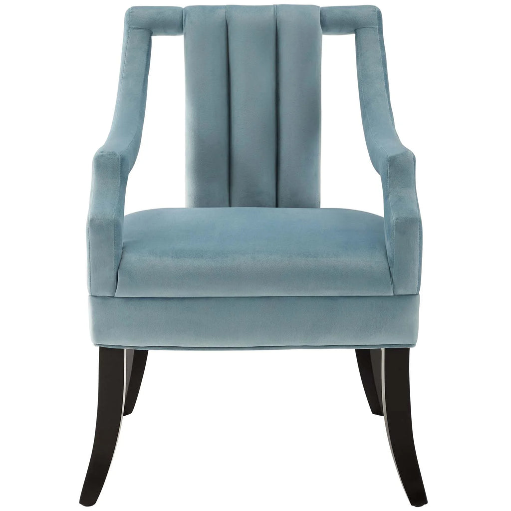Light Blue Performance Velvet Accent Chair Set of 2 P4649