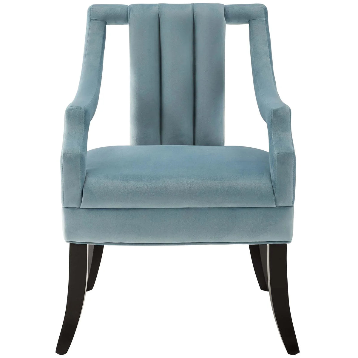 Light Blue Performance Velvet Accent Chair Set of 2 P4649