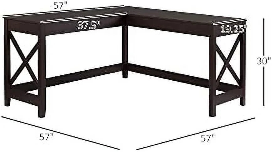57" L-Shaped Corner Desk V751093