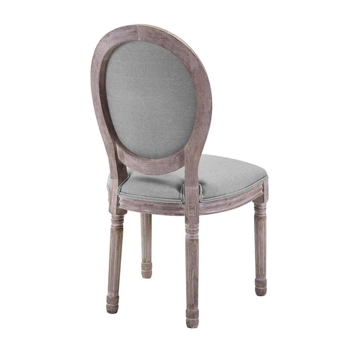 Light Grey Fabric Wood Dining Chair Set of Two X97290