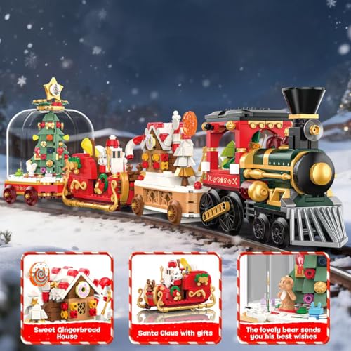 Christmas Train Building Blocks Set 1041 PCS G29608