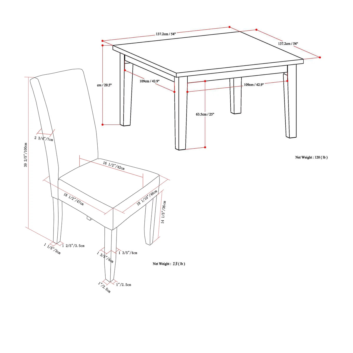 9 Piece Dining Set H8152