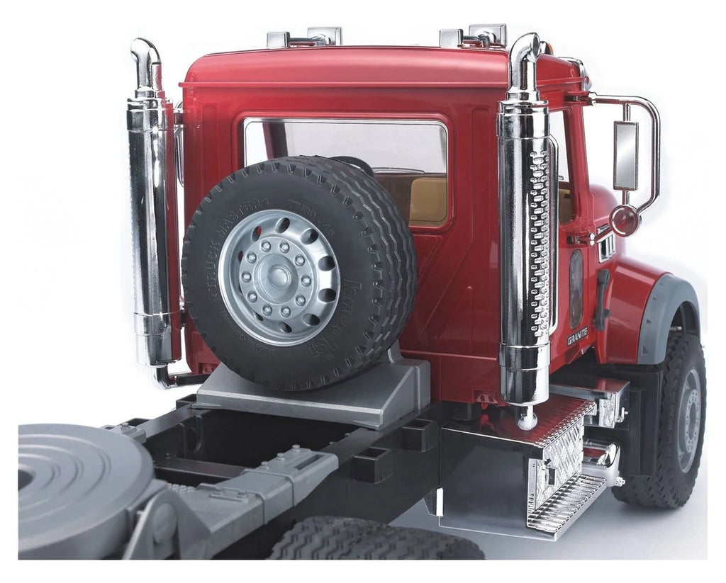 Flatbed Truck with Loader Backhoe Q73537