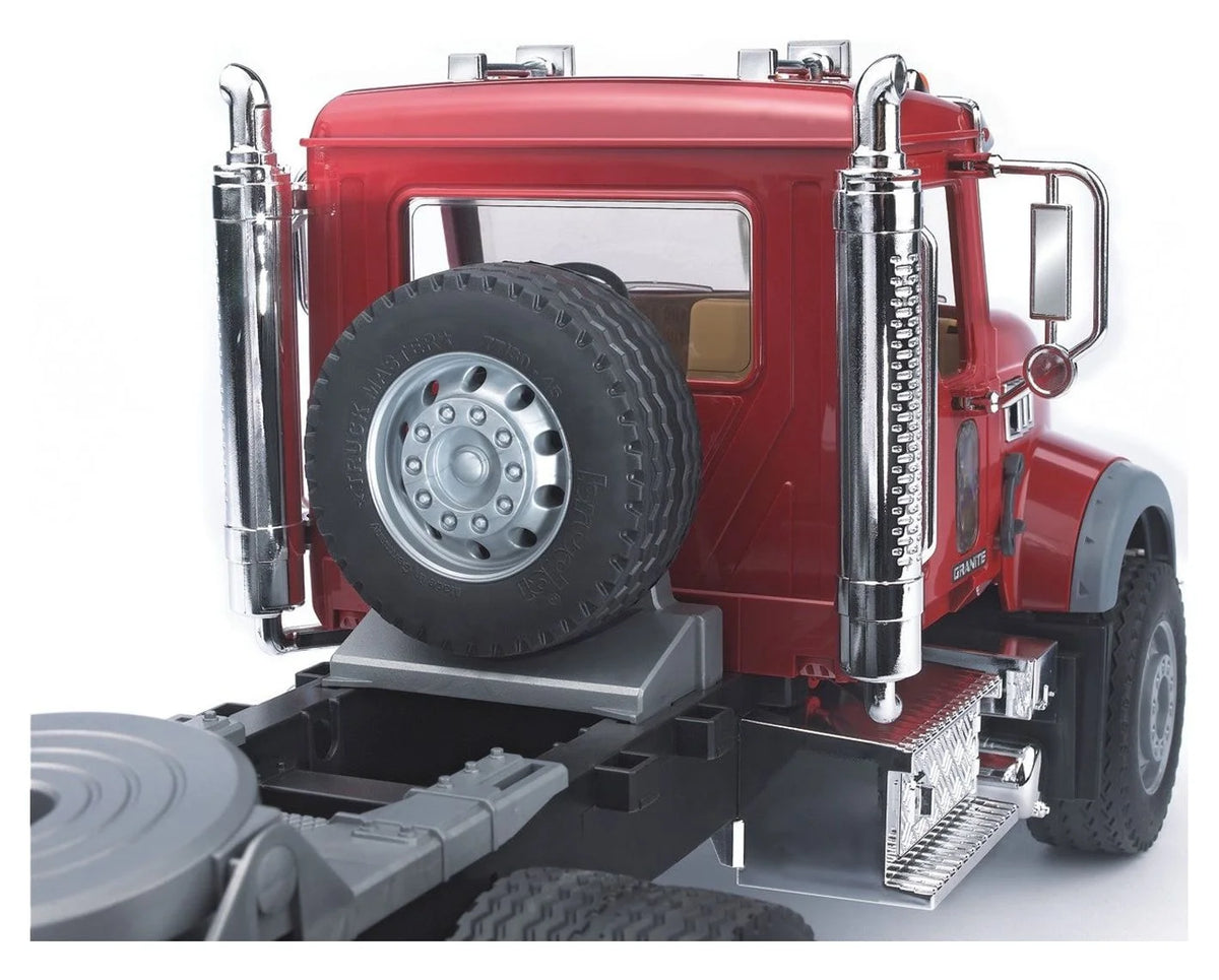 Flatbed Truck with Loader Backhoe Q73537