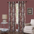 Burgundy Paisley Room Darkening Curtains 2 Pack Panels V46100