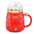 17.6 oz Ceramic Christmas Mug with Lid R189