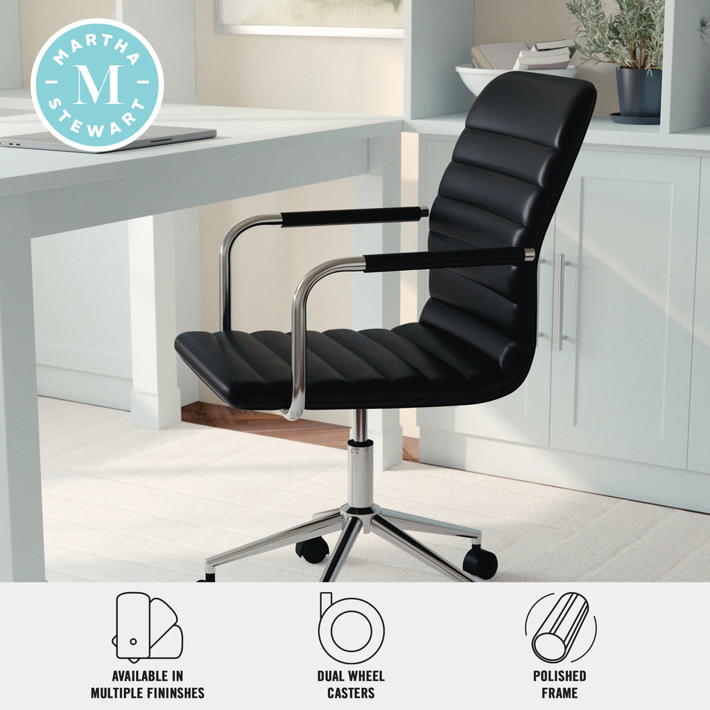 Black Upholstered Office Chair W223705