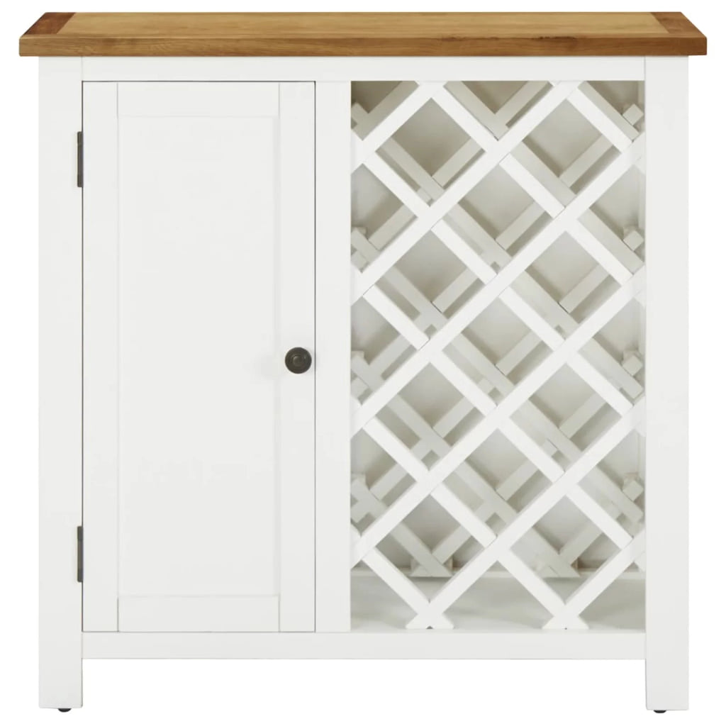 11 Bottles Oak Wood Wine Cabinet with Door N1692
