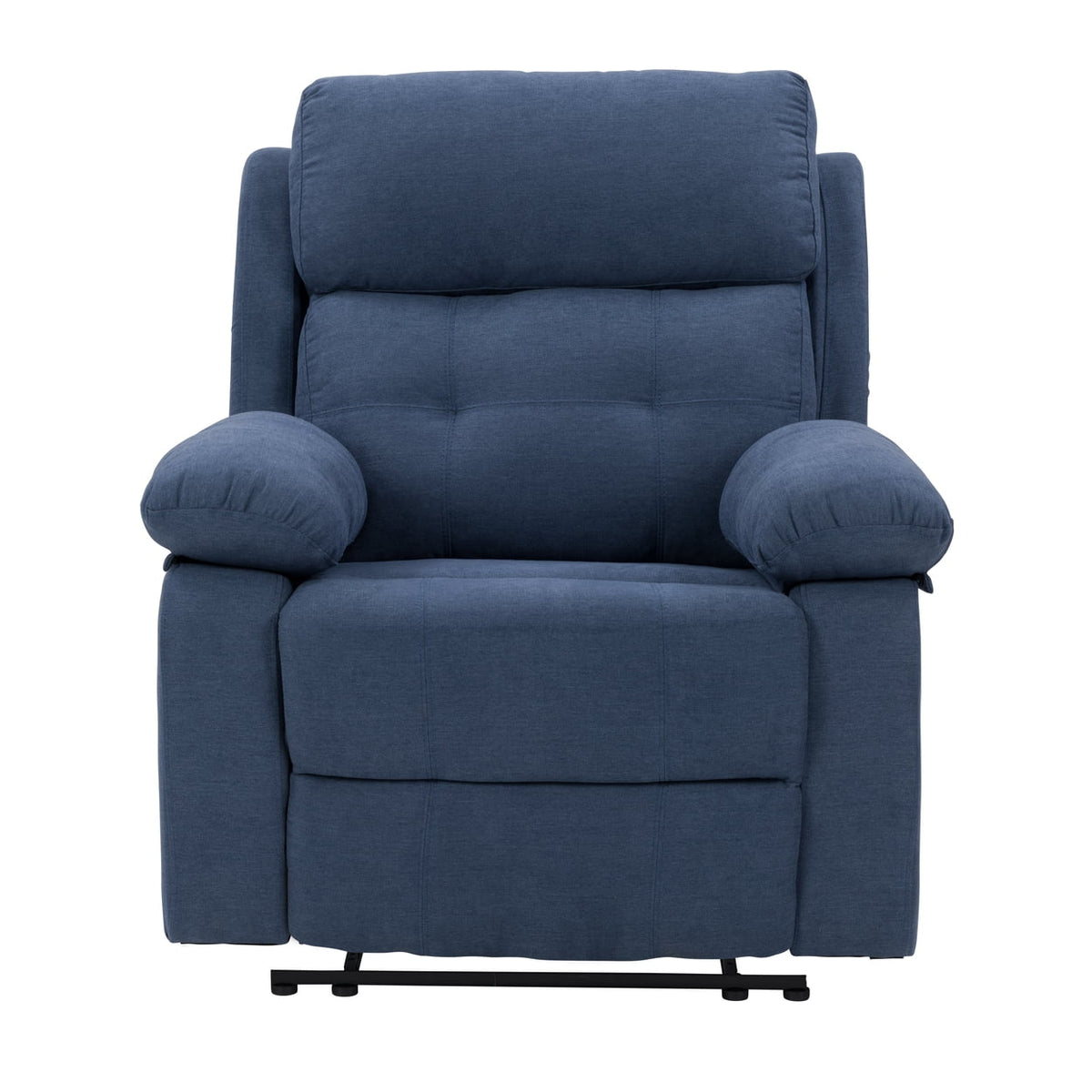 Blue Fabric Manual Recliner V1367