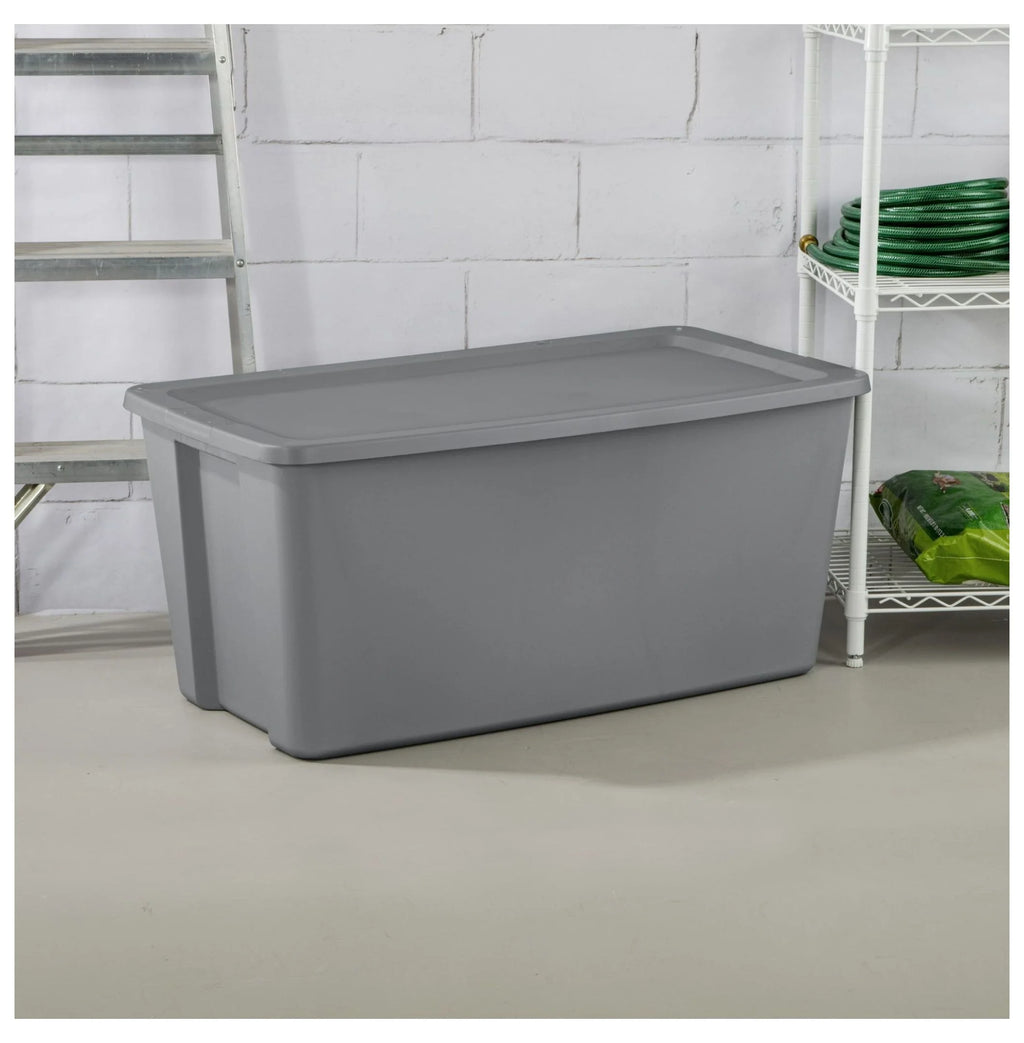 50 Gallon 2 Pack Extra Large Plastic Storage Tote with Lids K794