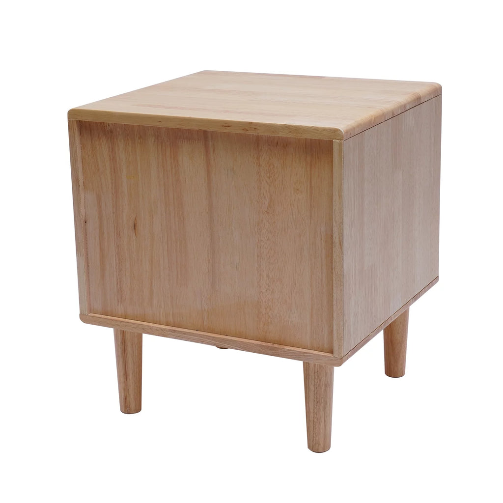 Mid Century Modern 2 Drawer Wood Nightstands D1967