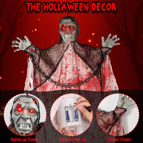 Halloween Hanging Witch Outdoor Indoor Decoration M56579
