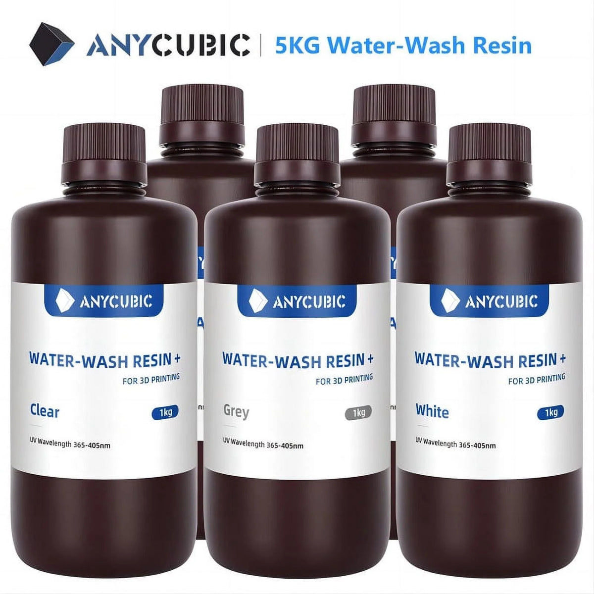 Water Washable 405nm UV-Curing 3D Printer Resin 5KG V397
