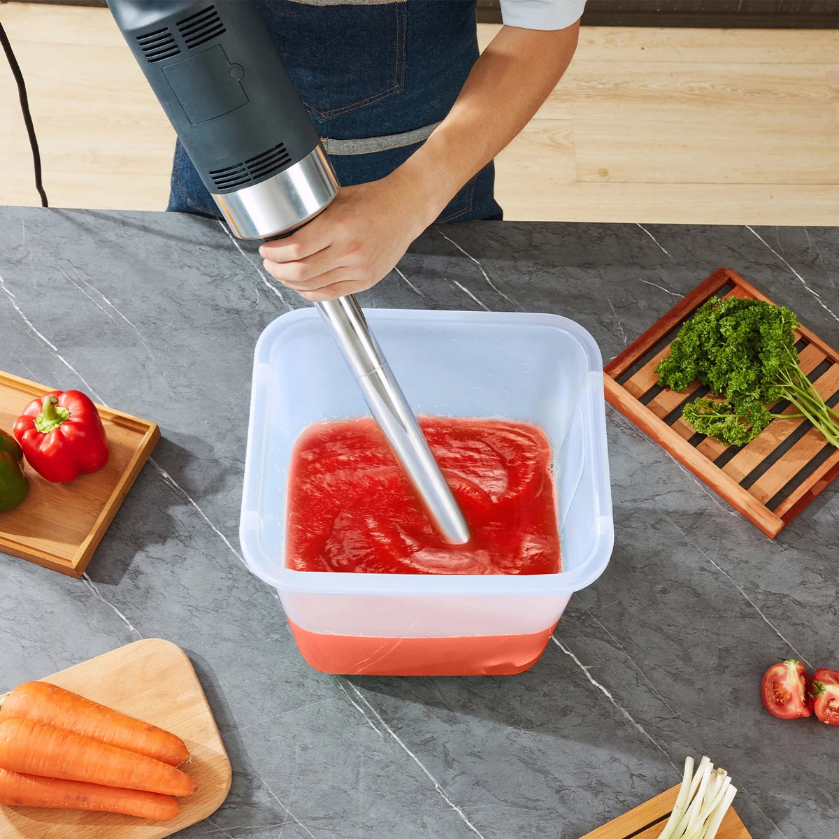 500W Adjustable Stainless Steel Immersion Blender R7860