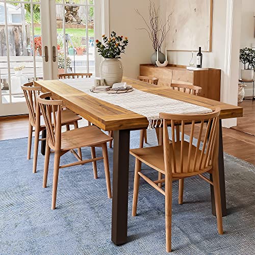 Acacia Wood Dining Table with Iron Legs R617